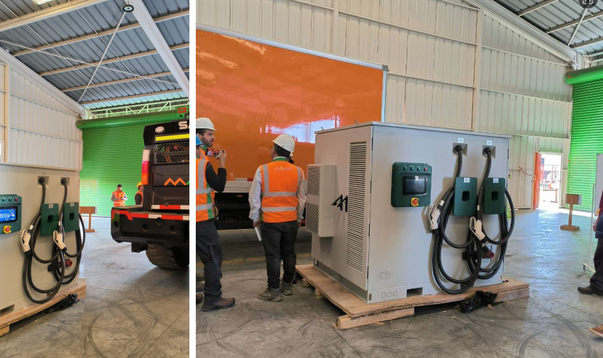Chile mining site PV storage charging system