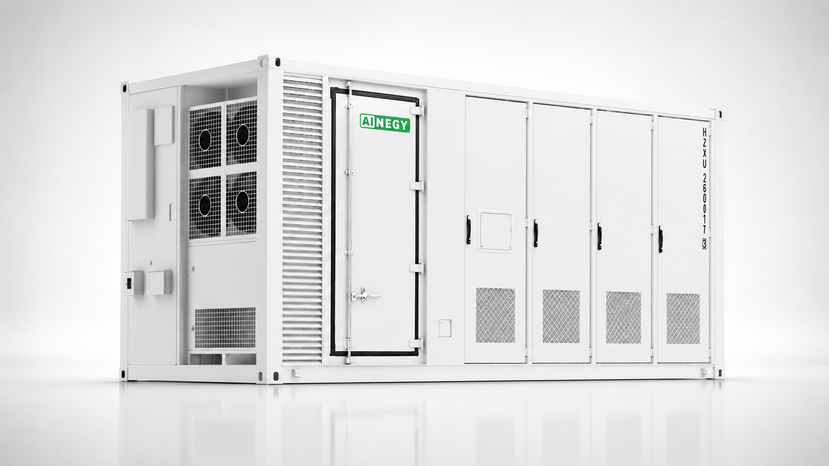 AINEGY 500 kW to 1 MW solar-diesel microgrid BESS container series
