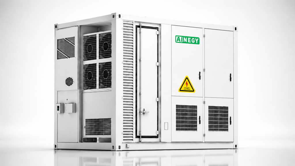 AINEGY 1 MW 1.5 MWh solar-diesel BESS container