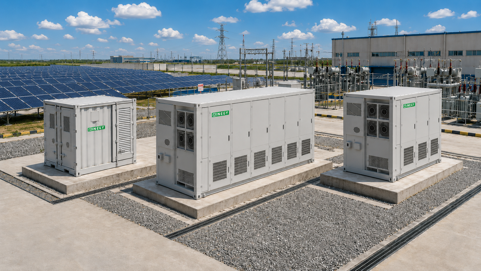 AINEGY containerized battery energy storage systems