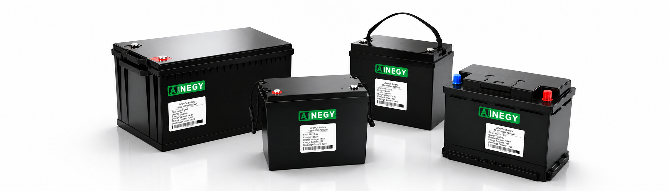AINEGY custom lithium battery pack portfolio for EV, industrial and special-purpose applications