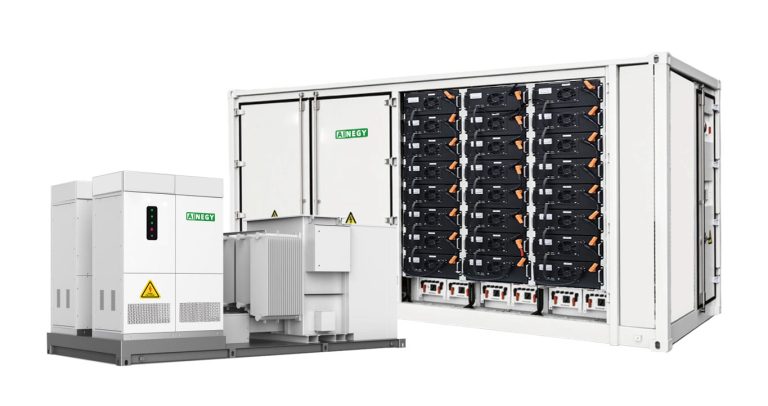 AINEGY configured containerized BESS for large critical load and medium voltage resilience projects