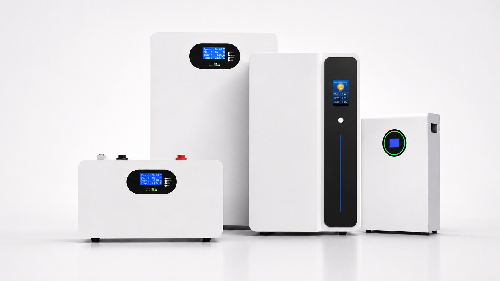 AINEGY wall-mounted LiFePO4 home battery for residential solar storage and backup