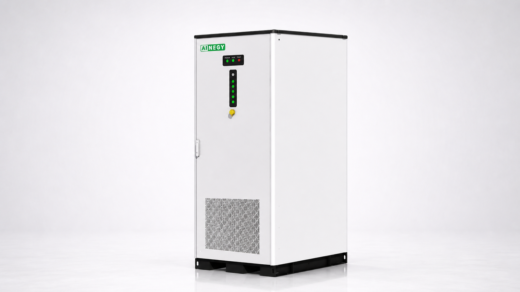 AINEGY 125 kW 261 kWh liquid-cooled solar-diesel hybrid microgrid BESS cabinet