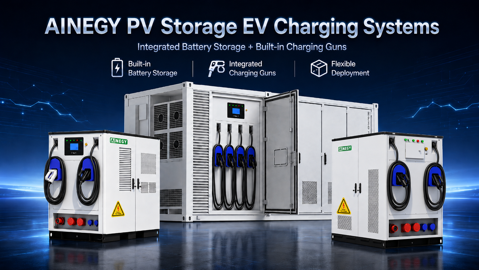 AINEGY PV storage EV charging system
