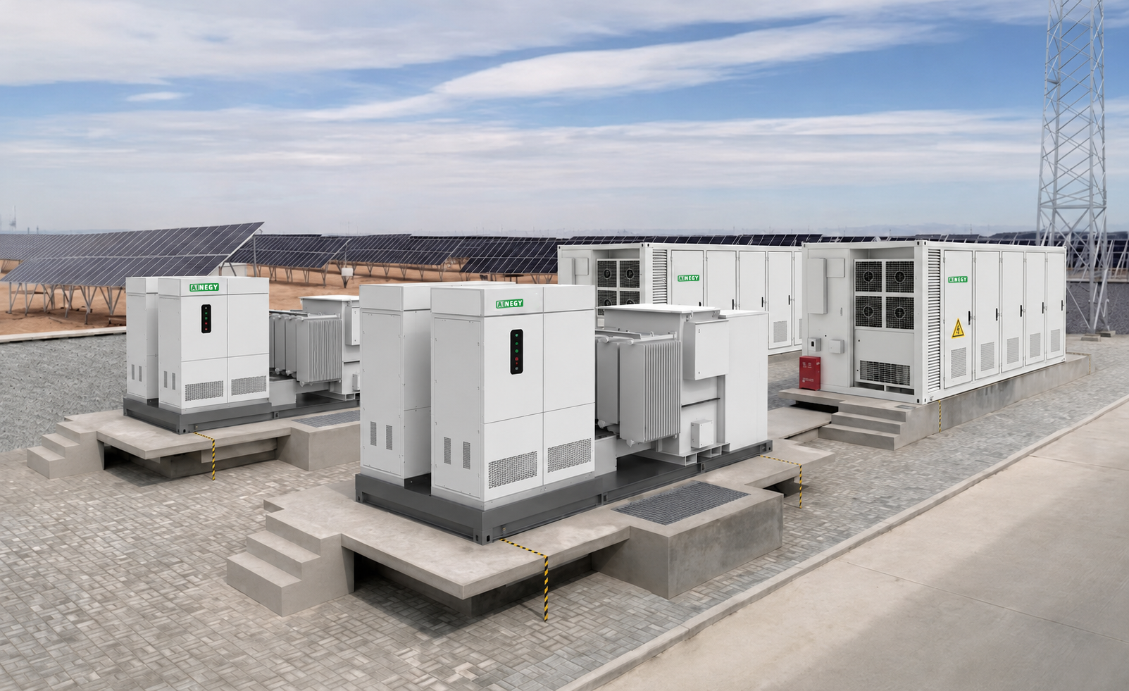 Utility-scale battery energy storage system with 5MWh BESS container and grid-scale expansion
