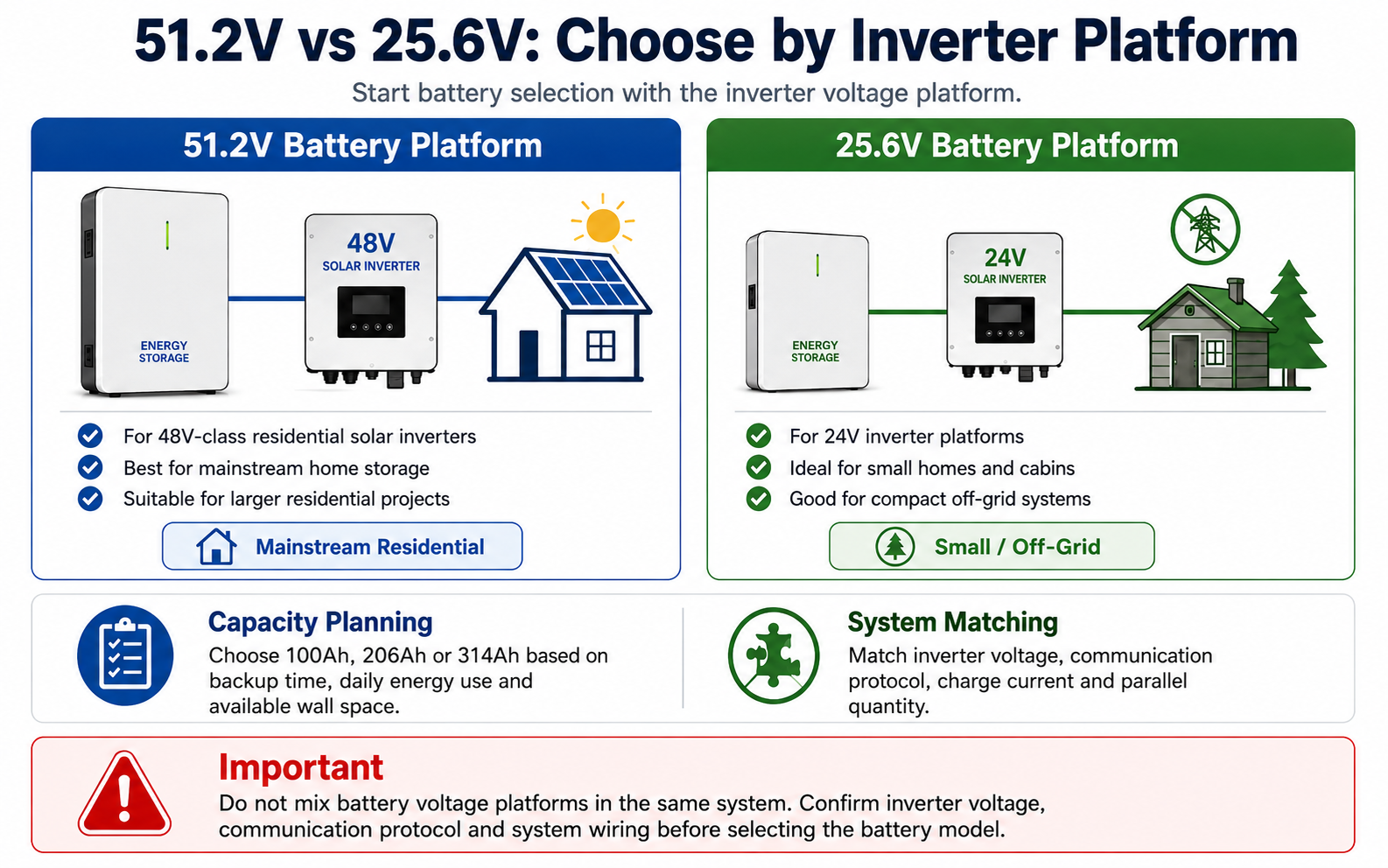 AINEGY Wall Mount LiFePO4 Battery appearance options and inverter compatibility for residential energy storage systems