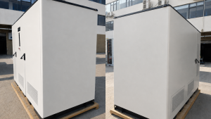 AINEGY extended-capacity liquid-cooled Solar Diesel Hybrid Microgrid BESS Cabinet real product image for C&I hybrid energy storage and backup power projects