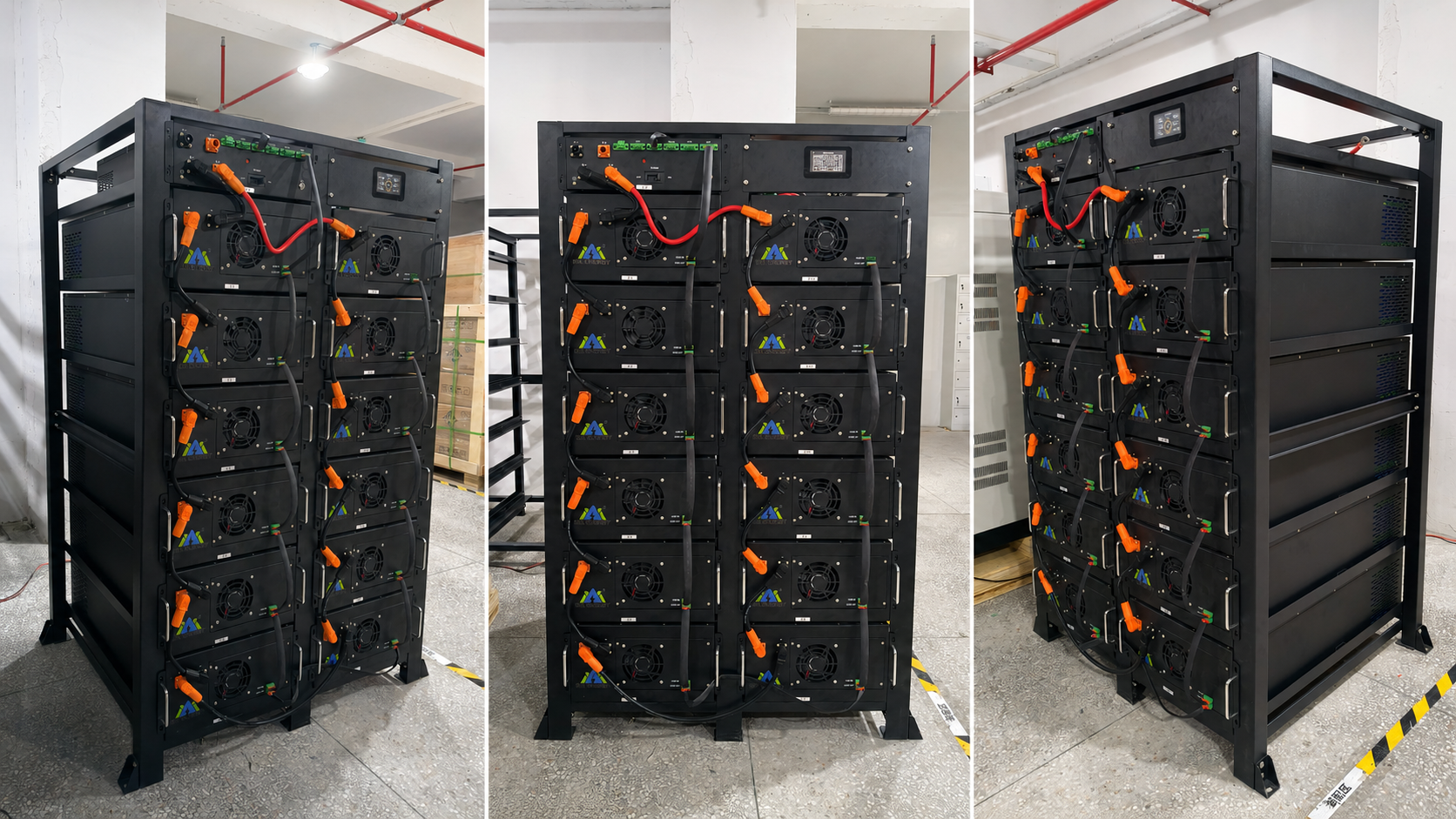 64V206Ah air-cooled LiFePO4 battery cabinet thumbnail 2