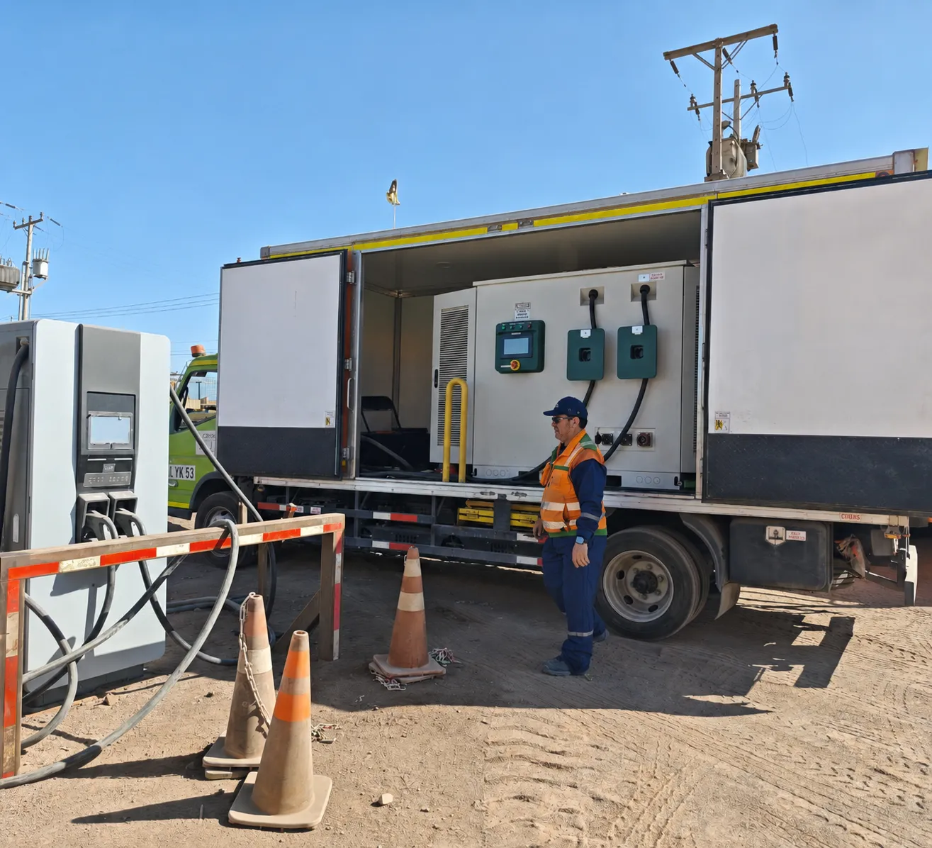 AINEGY containerized energy storage project installation image