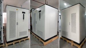 AINEGY 250kW 261kWh High-Power Solar Diesel Hybrid Microgrid BESS Cabinet production image for liquid-cooled commercial and industrial energy storage cabinet manufacturing thumbnail