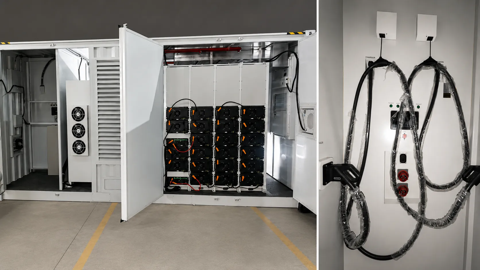 AINEGY 480kW Four-Gun EV Fast Charging BESS Container real product photo 03 thumbnail