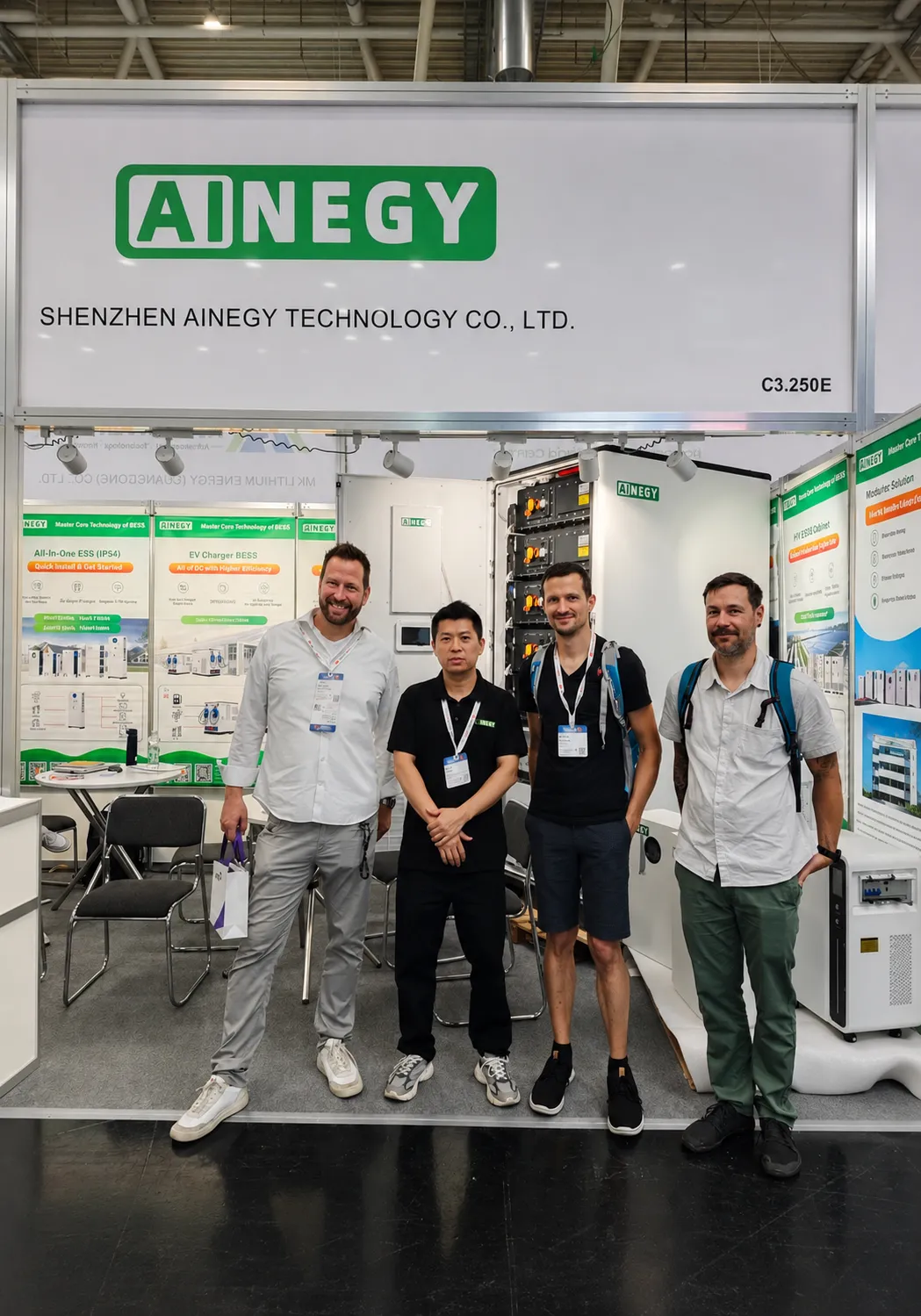 AINEGY international energy storage exhibition booth